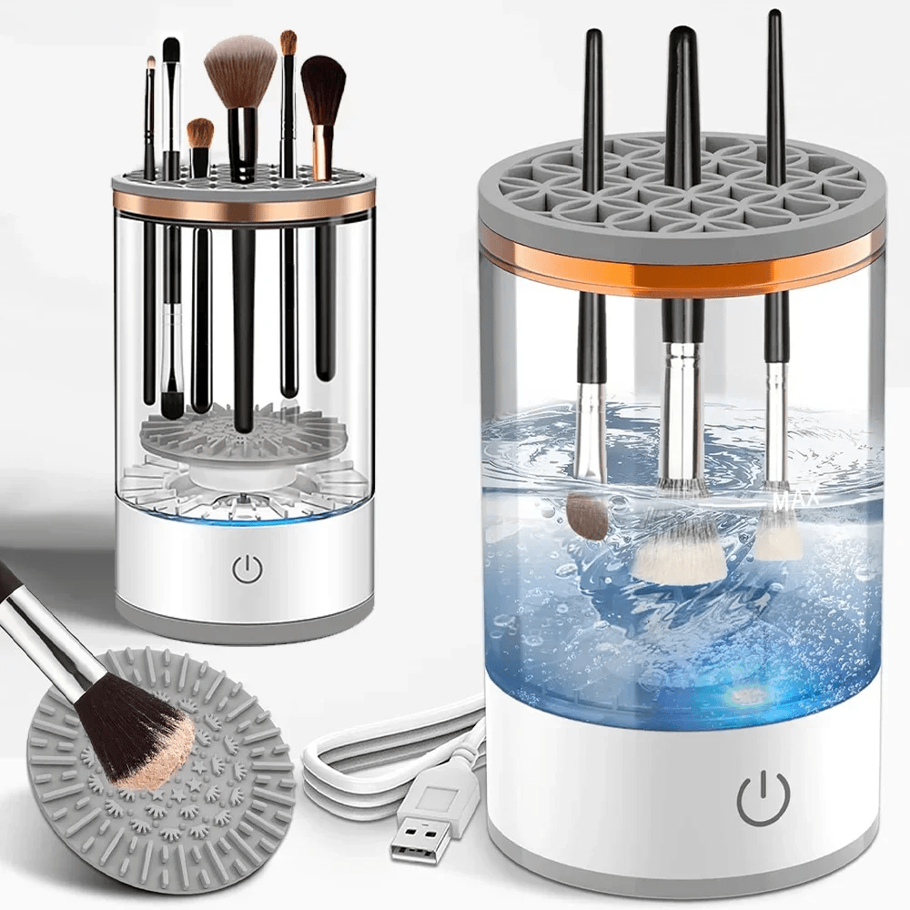 Electric Makeup Brush Cleaner & Spinner – USB Powered Automatic Makeup Brush Cleaning Tool