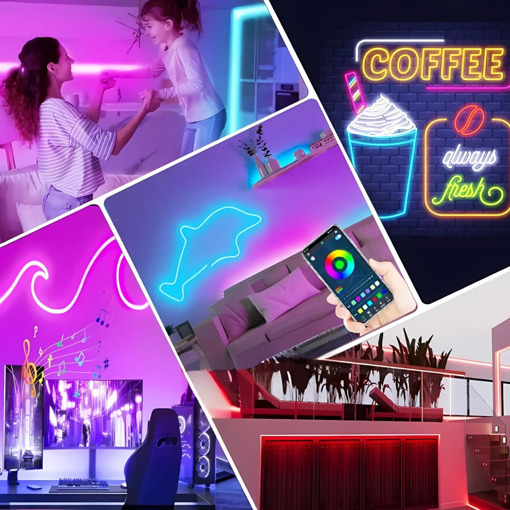 flexible neon lights
led strip for bedroom
gaming room lighting