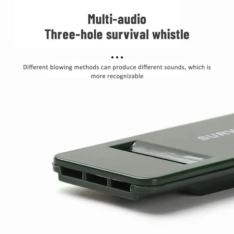 3-Frequency High-Decibel Survival Whistle – Portable Emergency Whistle with Keychain for Camping, Hiking & Outdoor Safety