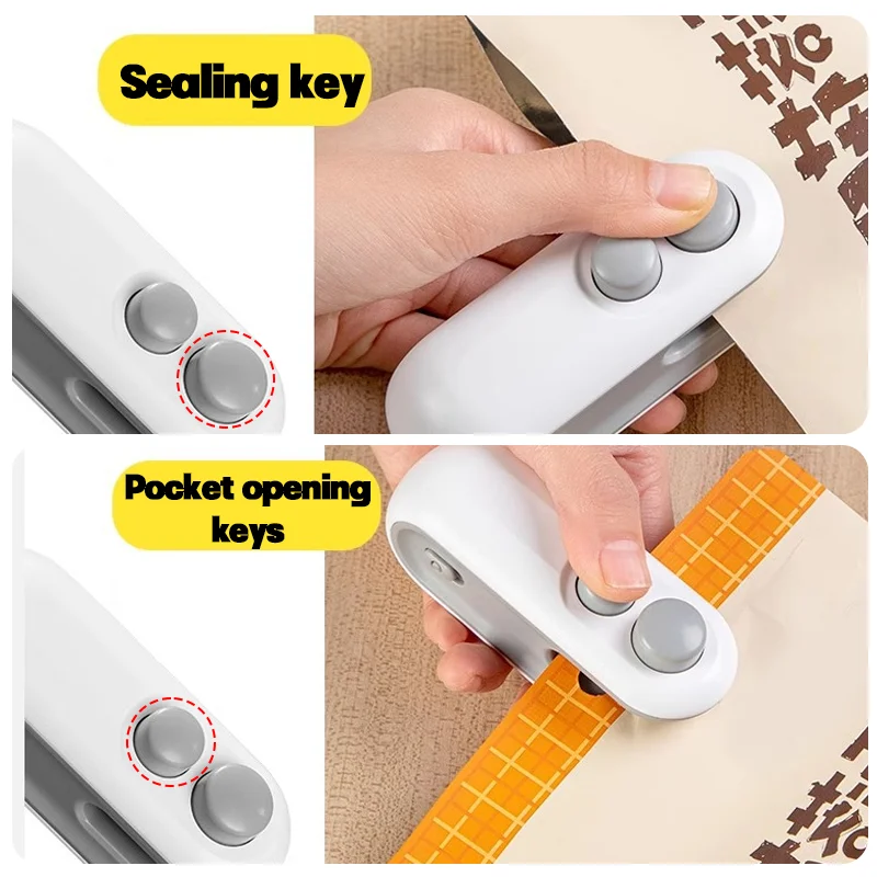 Electric Mini Bag Sealer – Portable Heat Sealer for Food & Snack Bags (2‑in‑1)