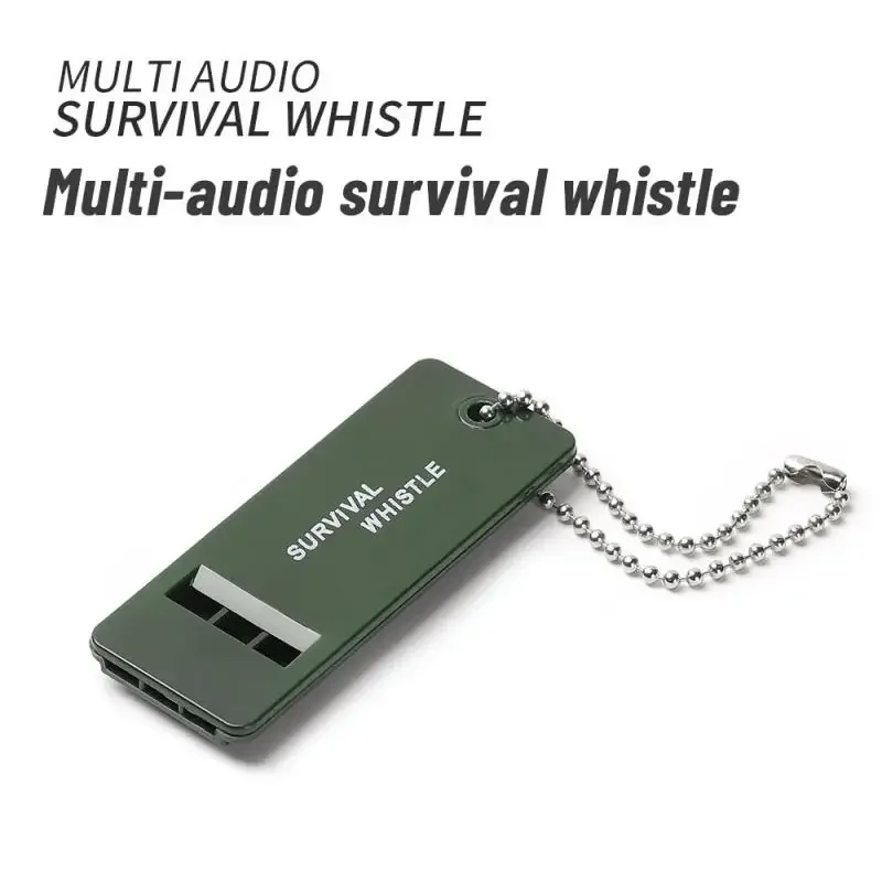3-Frequency High-Decibel Survival Whistle – Portable Emergency Whistle with Keychain for Camping, Hiking & Outdoor Safety