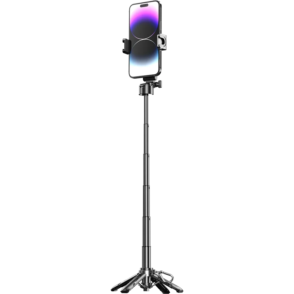Mini Bluetooth Selfie Stick Tripod – Portable, Telescopic & Multifunctional Phone Stand with Remote Control