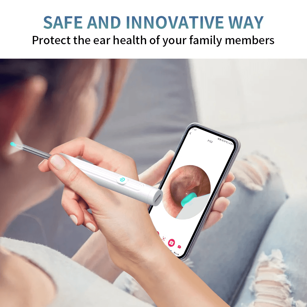 Wireless Smart Visual Ear Cleaner – 1296P HD Camera & LED Lights