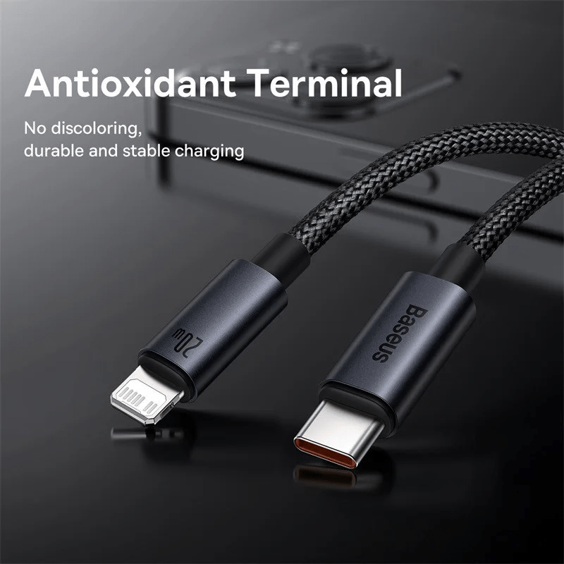 Baseus 20W Fast Charging Cable for iPhone 13, 12, 11 Pro & Pro Max – High-Speed & Durable