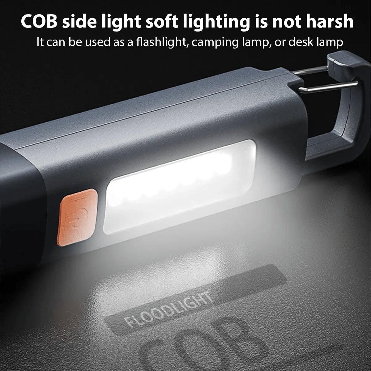 Mini Rechargeable Flashlight – High-Brightness, Telescopic Focus & COB Floodlight for Outdoor Adventures