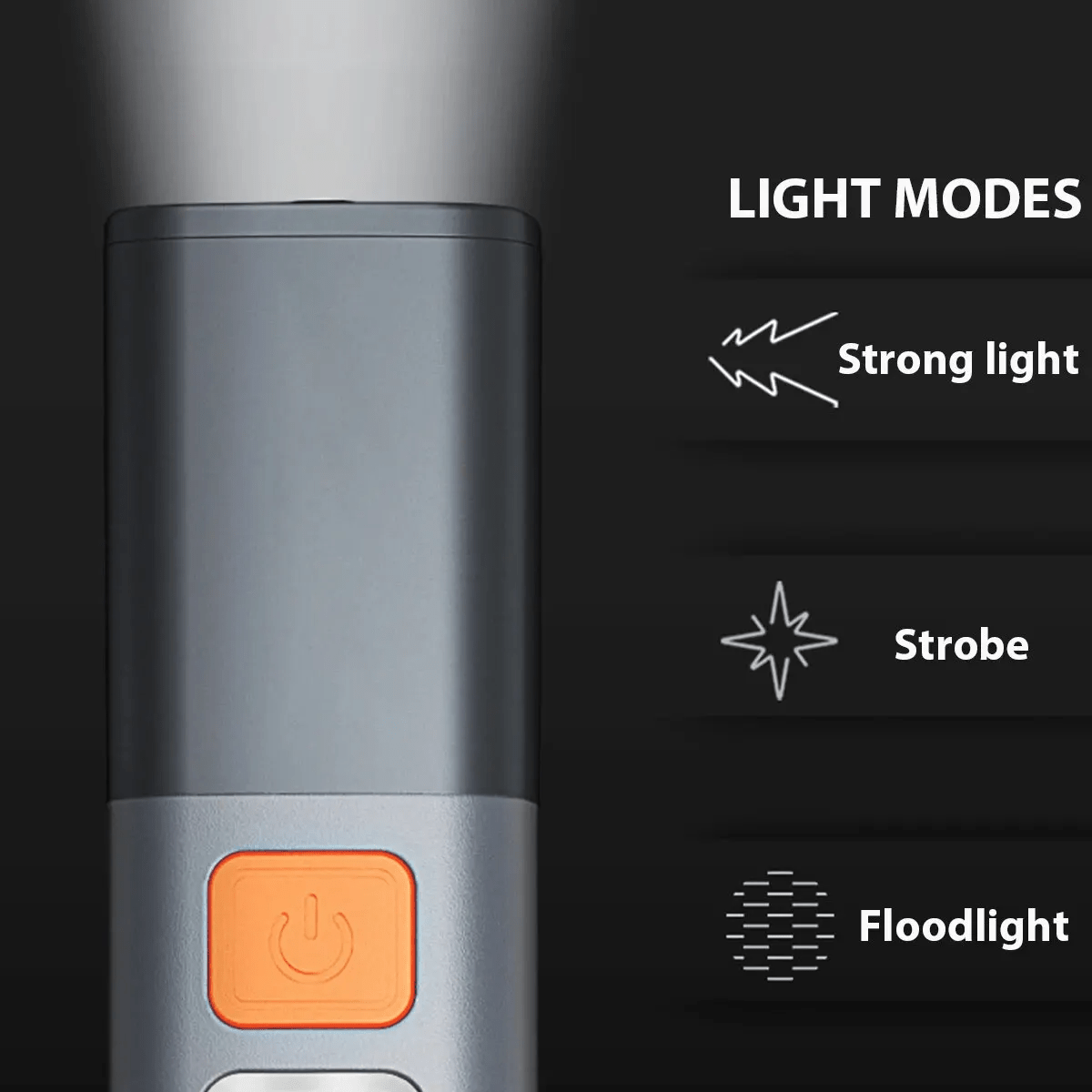 Mini Rechargeable Flashlight – High-Brightness, Telescopic Focus & COB Floodlight for Outdoor Adventures