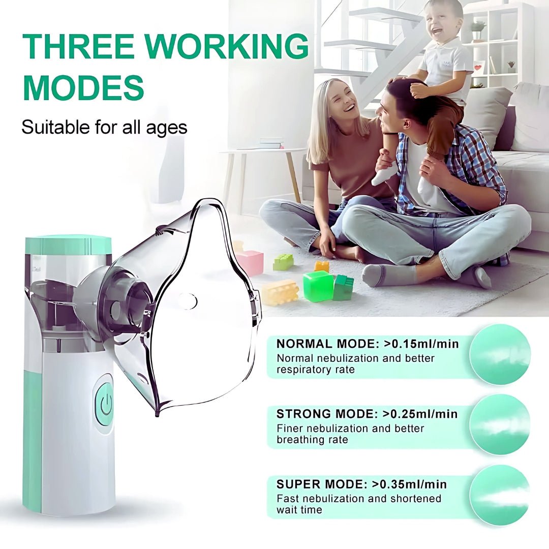 Portable Handheld Nebulizer – Silent Asthma Inhaler & Medical Atomizer