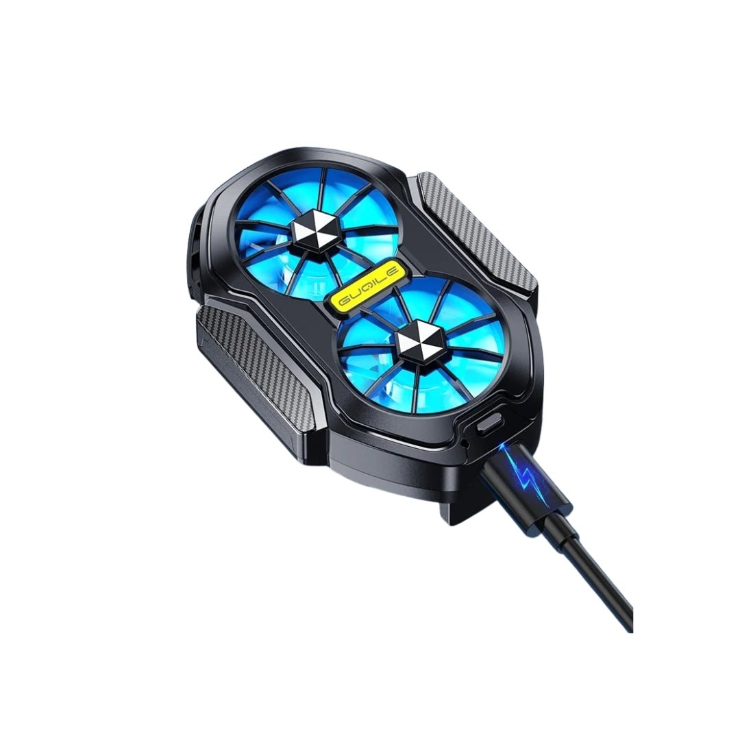 FS01 Dual Fan Rechargeable Mobile Phone Cooler – Powerful & Long-Lasting Cooling for Ultimate Gaming