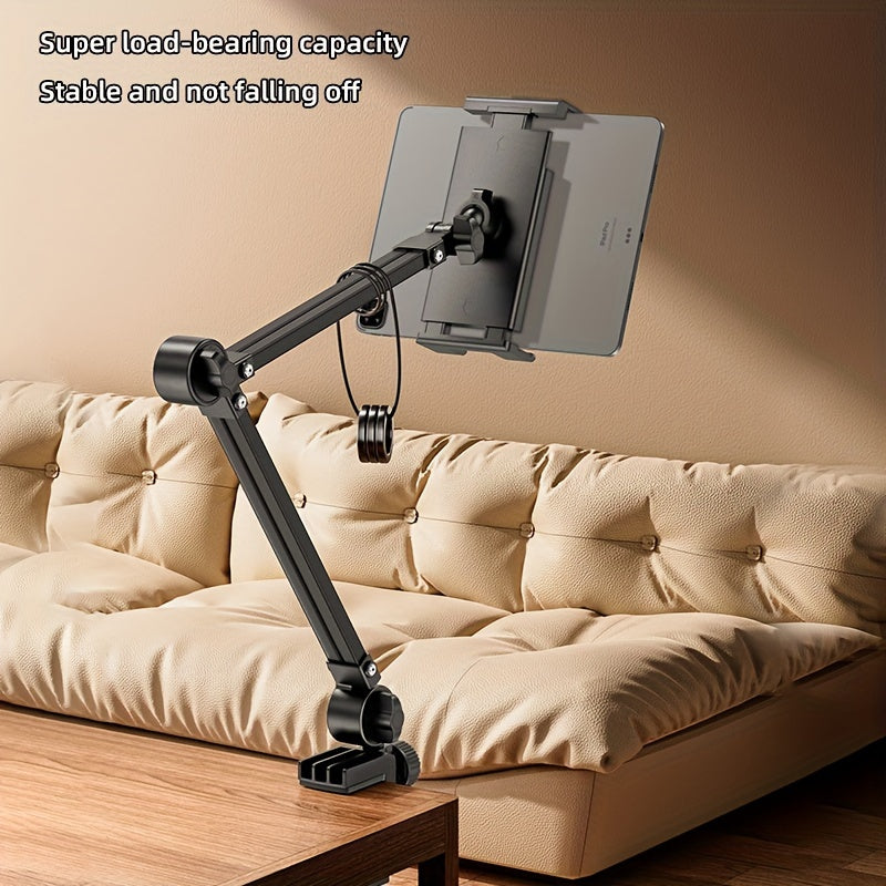 Adjustable Dual-Arm Tablet Stand – Flexible Gooseneck Mount for iPad, Samsung Tab, Kindle & More (4.5"–13")