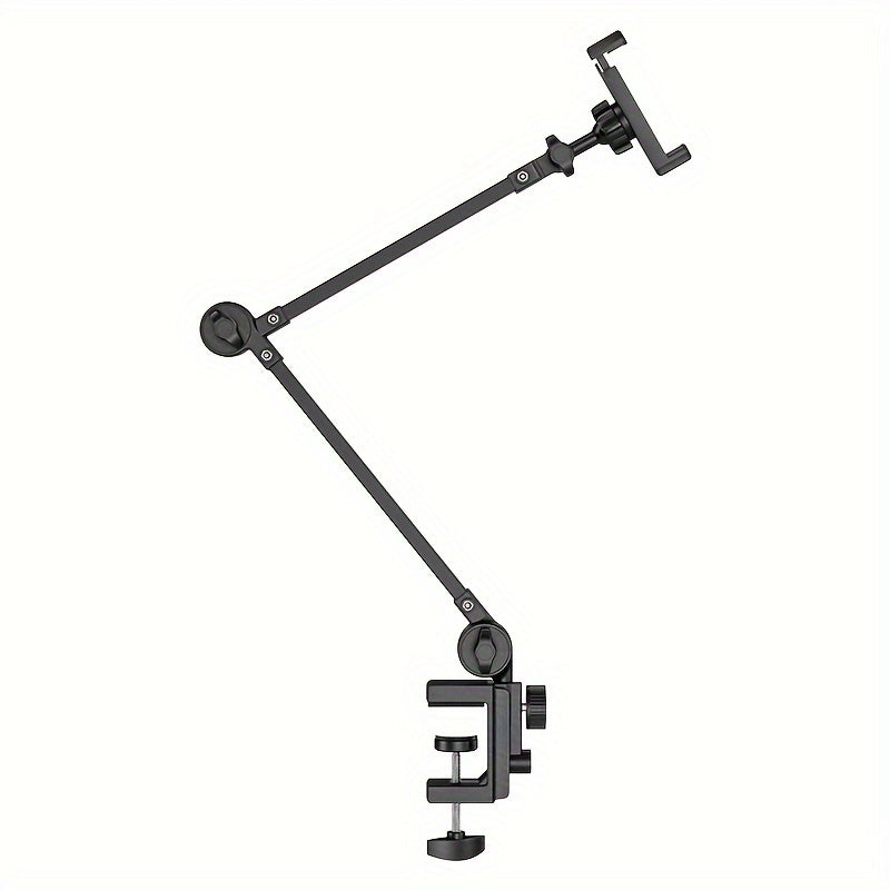 Adjustable Dual-Arm Tablet Stand – Flexible Gooseneck Mount for iPad, Samsung Tab, Kindle & More (4.5"–13")