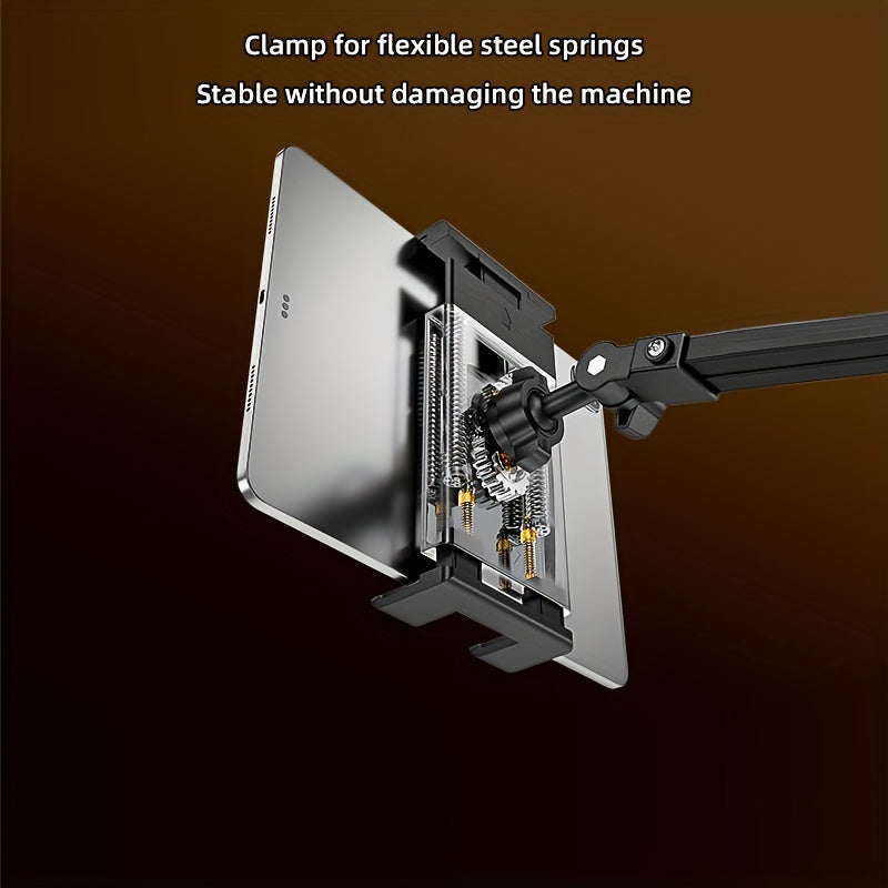 Adjustable Dual-Arm Tablet Stand – Flexible Gooseneck Mount for iPad, Samsung Tab, Kindle & More (4.5"–13")