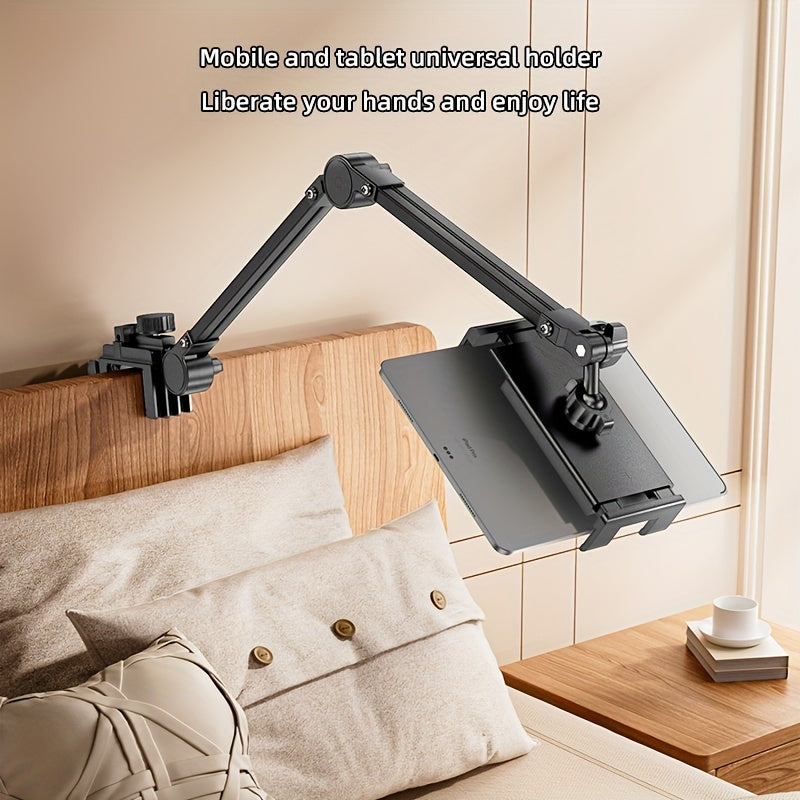 Adjustable Dual-Arm Tablet Stand – Flexible Gooseneck Mount for iPad, Samsung Tab, Kindle & More (4.5"–13")
