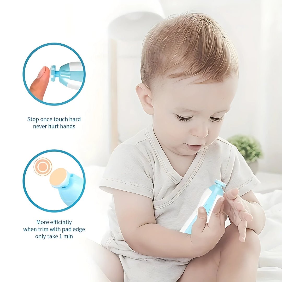 Electric Baby Nail Grinder – Gentle & Safe Manicure Set for Babies & Kids