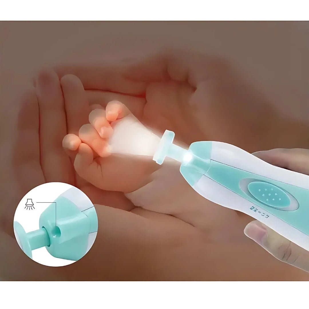 Electric Baby Nail Grinder – Gentle & Safe Manicure Set for Babies & Kids