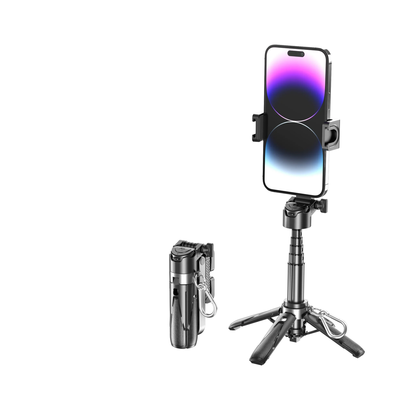 Mini Bluetooth Selfie Stick Tripod – Portable, Telescopic & Multifunctional Phone Stand with Remote Control