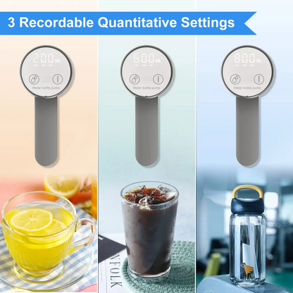 LED Display Electric Water Bottle Pump – Portable Foldable USB Rechargeable Dispenser (1200 mAh)