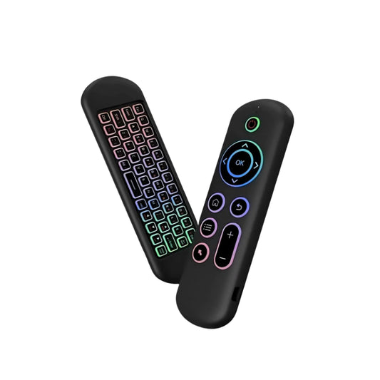 2.4G & BT 5.2 Wireless Remote Air Mouse  – Backlit Mini Keyboard for Android TV & PC